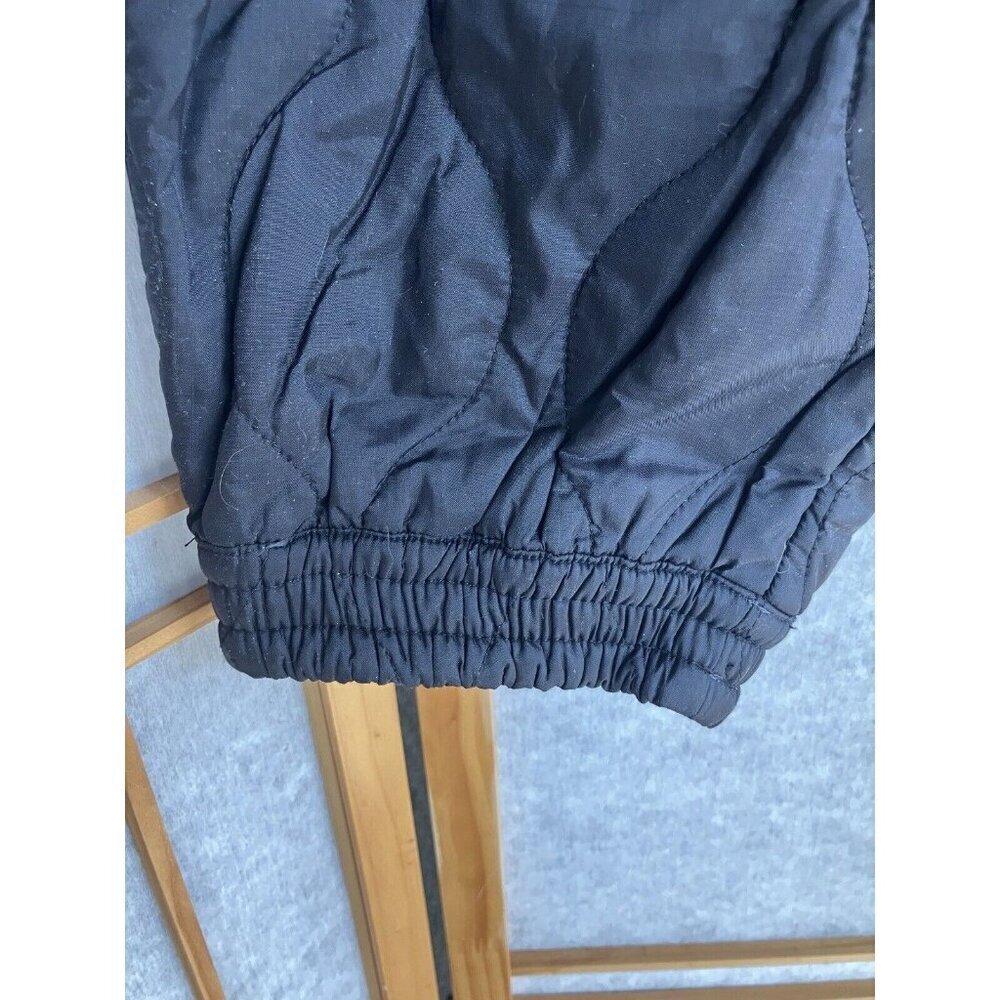 NWT Womens Black Nylon, 19 Cooper, Onion Quilted Jogger Pull on Pants Medium - Picture 11 of 11
